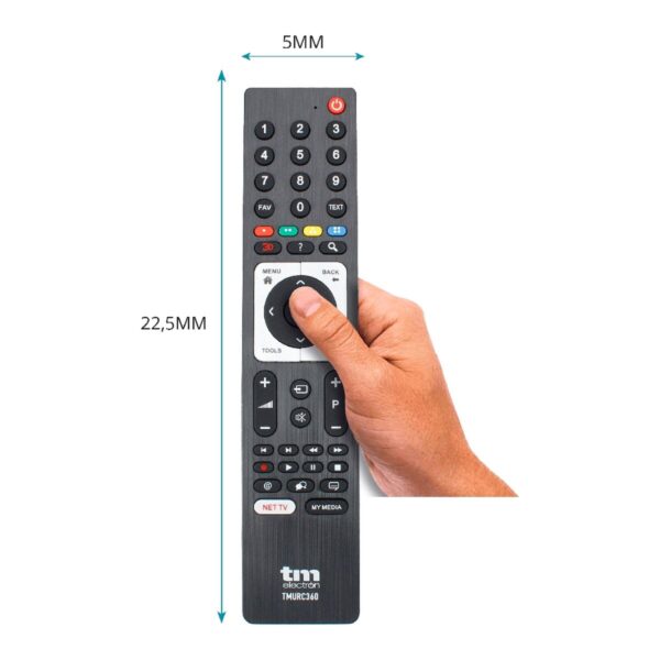 Mando a distancia TM Electron TV LED, LCD, GRUNDIG, BEKO Negro - Imagen 6