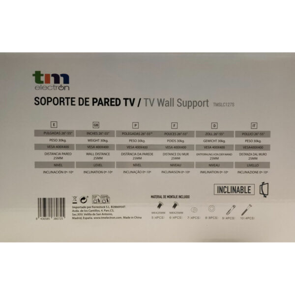 Soporte TV TM Electron 26"-50" 30 Kg - Imagen 2