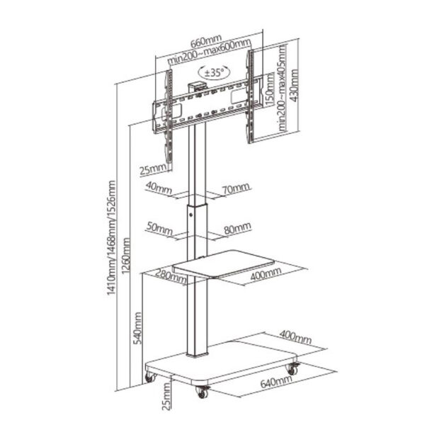 Soporte TV TM Electron 40 kg - Imagen 3