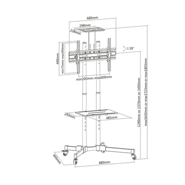 Soporte TV TM Electron 37"-70" 50 kg - Imagen 4
