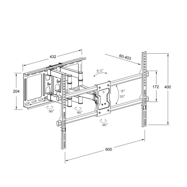 Soporte TV TM Electron 45 kg - Imagen 8