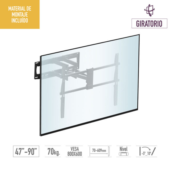 Soporte TV TM Electron 90" 70 Kg - Imagen 2