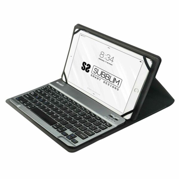 Funda para Tablet y Teclado Subblim SUB-KT2-BT0002 Gris Qwerty Español Bluetooth - Imagen 2