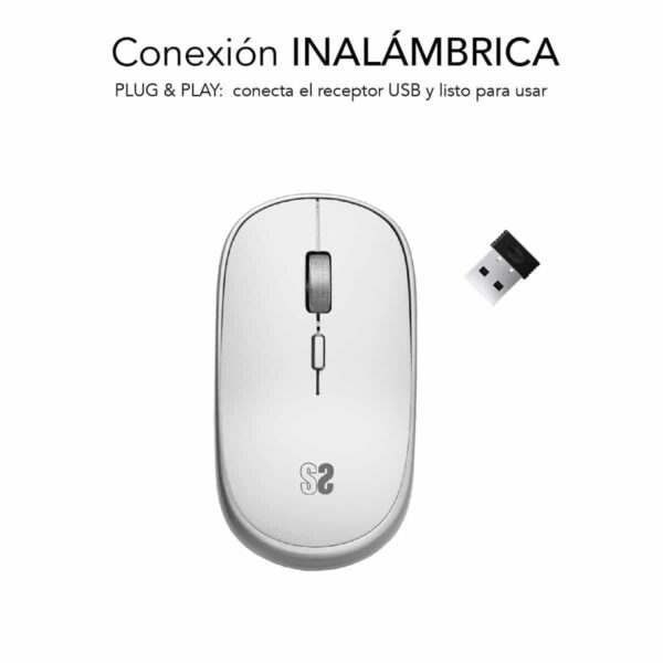 Mini Ratón Óptico Subblim SUBMO-RFM0001 Plateado - Imagen 3