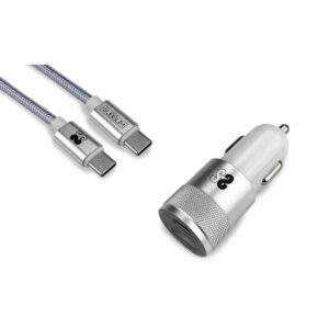 Cargador de Coche Subblim SUBCHG-5CPD10 Negro Acero 20 W