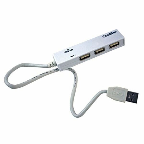 Hub USB CoolBox COO-H413 Blanco 3600 W