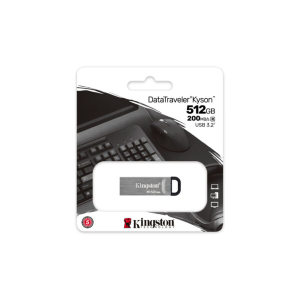 Memoria USB Kingston DataTraveler Kyson Plateado 512 GB - Imagen 4