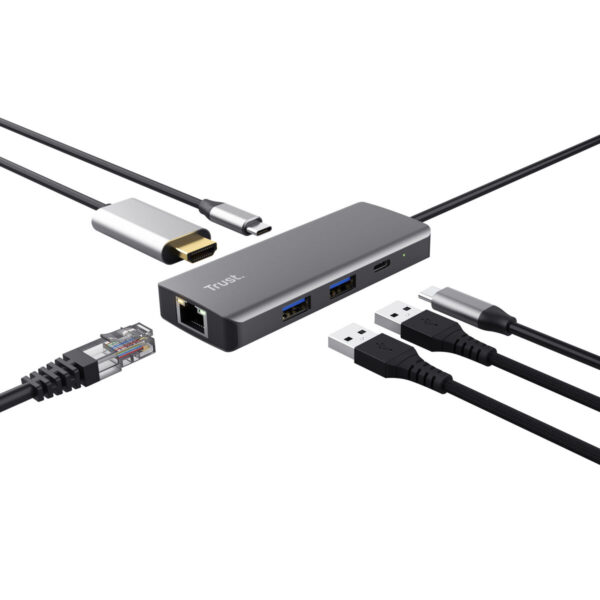 Hub USB Trust 24968 Plateado (1 unidad) - Imagen 3