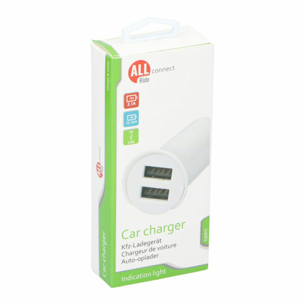 Cargador de Coche All Ride 2,1 A 12-24 V USB - Imagen 2