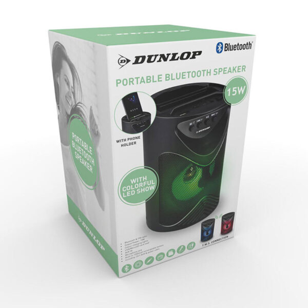 Altavoz Bluetooth Dunlop TWS 15 W Negro USB - Imagen 4