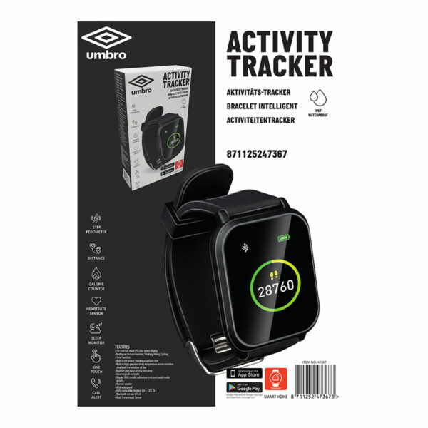 Pulsera de Actividad Umbro Negro 1,3" Rectangular - Imagen 2