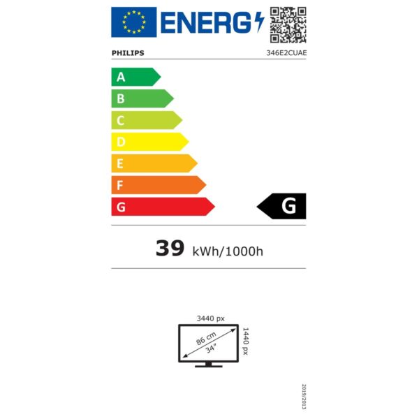 Monitor Philips 346E2CUAE/00 34" 100 Hz Wide Quad HD+ - Imagen 8