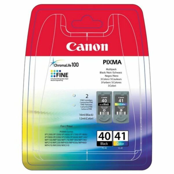 Cartucho de Tinta Original Canon PG-40/CL-41 Negro Tricolor (2 uds) - Imagen 2