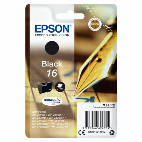 Cartucho de Tinta Original Epson C13T16214012 Negro - Imagen 2