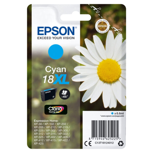 Cartucho de Tinta Original Epson C13T18124012 Cian - Imagen 3