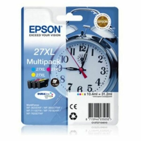 Cartucho de Tinta Original Epson 27XL Negro Multicolor Cian/Magenta/Amarillo - Imagen 2