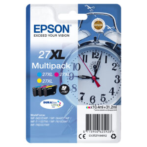 Cartucho de Tinta Original Epson 27XL Negro Multicolor Cian/Magenta/Amarillo
