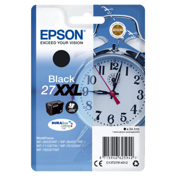 Cartucho de Tinta Original Epson 27XXL Negro