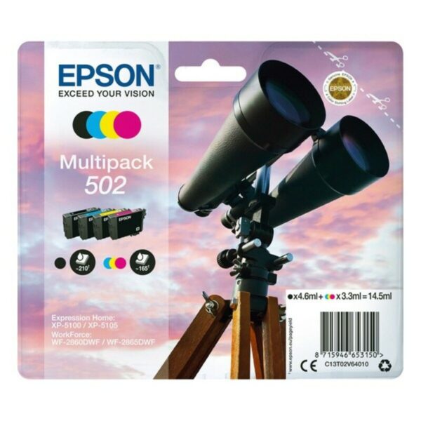 Cartucho de Tinta Compatible Epson C13T02V64010 14,5 ml Negro Multicolor Negro/Cian/Magenta/Amarillo - Imagen 2