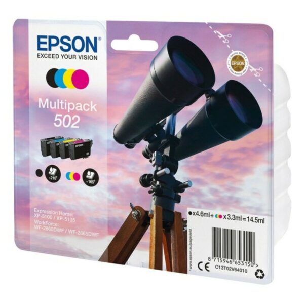 Cartucho de Tinta Compatible Epson C13T02V64010 14,5 ml Negro Multicolor Negro/Cian/Magenta/Amarillo - Imagen 3