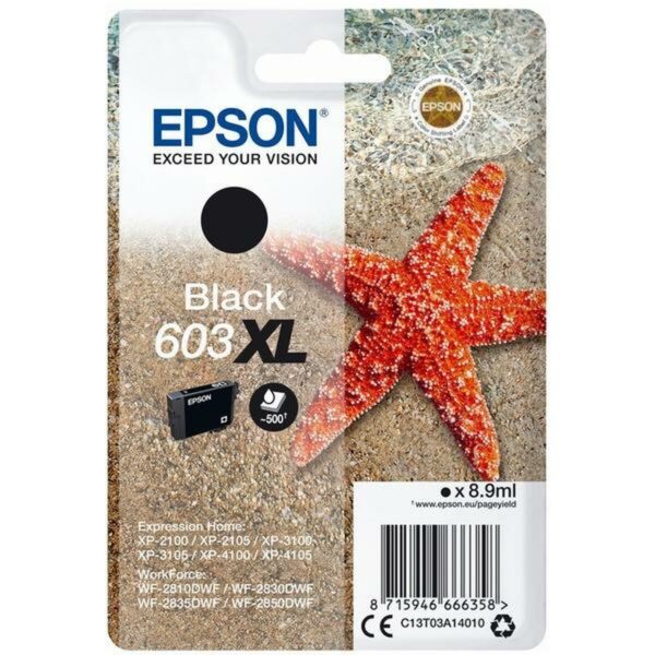 Cartucho de Tinta Original Epson 603 XL Negro (10 Unidades) - Imagen 2