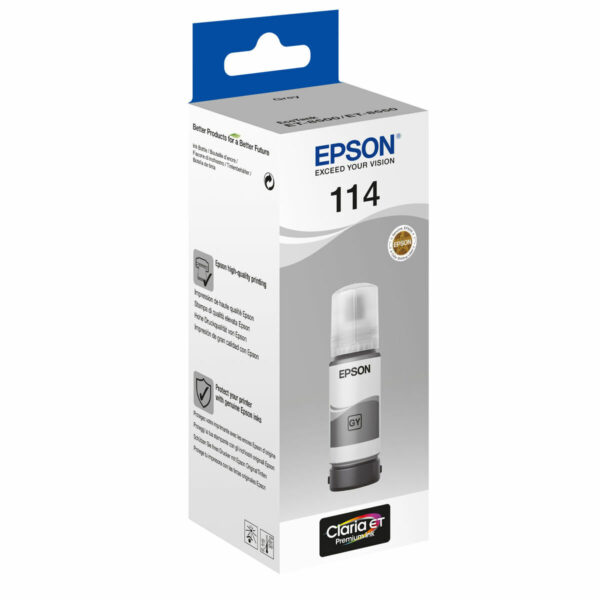 Tinta para Recargar Cartuchos Epson C13T07B540 Gris 70 ml - Imagen 2