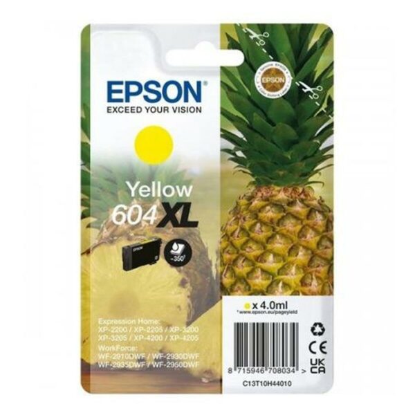 Cartucho de Tinta Original Epson 604XL Amarillo Negro