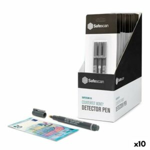 Bolígrafo Detector de Billetes Falsos Safescan 10 Unidades