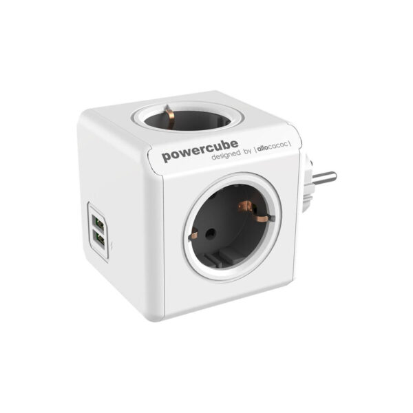 Regleta Enchufes Cubo Allocacoc Powercube Original 1202 USB 250 V 16 A - Imagen 3