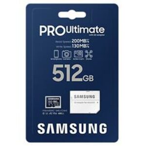 Tarjeta de Memoria Micro SD con Adaptador Samsung MB-MY512SA/WW