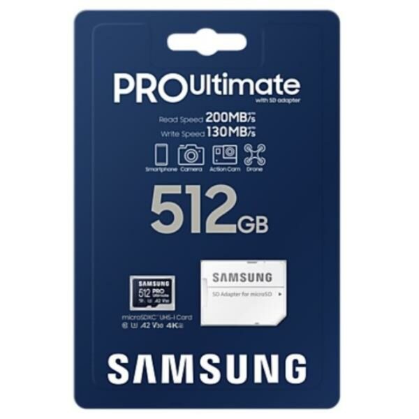 Tarjeta de Memoria Micro SD con Adaptador Samsung MB-MY512SA/WW - Imagen 2