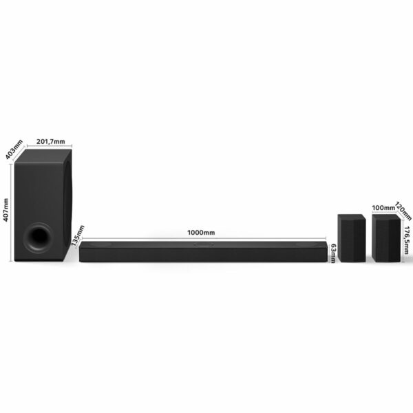 Barra de Sonido LG S80TR.DEUSLLK Negro 580 W - Imagen 5