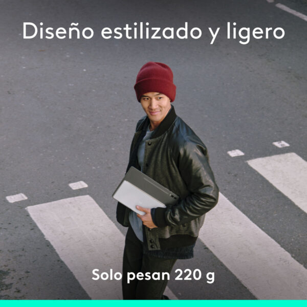 Teclado Bluetooth Logitech 920-013011 Qwerty Español Gris Blanco/Gris - Imagen 5