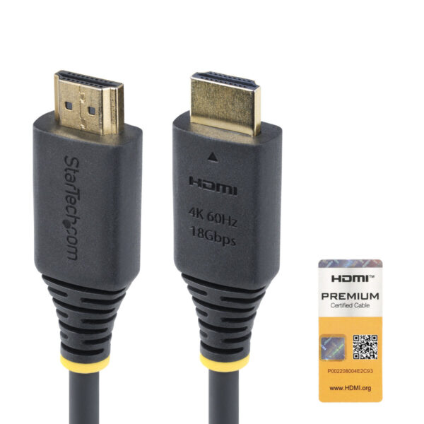 Cable HDMI Startech PREMIUM Negro 50 cm - Imagen 4