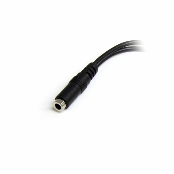 Adaptador Audio Jack Startech MUYHSFMM             Negro 0,13 m - Imagen 2