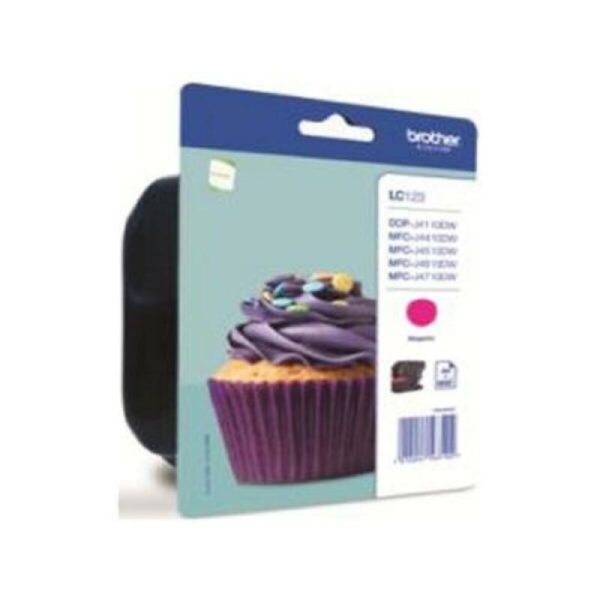 Cartucho de Tinta Original Brother LC-123MBP Magenta - Imagen 2