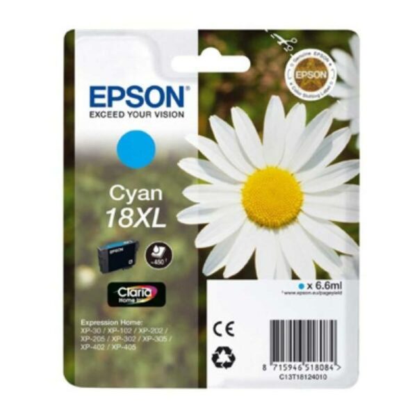 Cartucho de Tinta Original Epson C13T18124012 Cian - Imagen 2