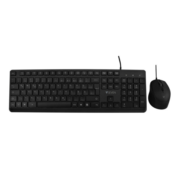 Teclado y Ratón V7 CKU350ES Negro Qwerty Español - Imagen 2