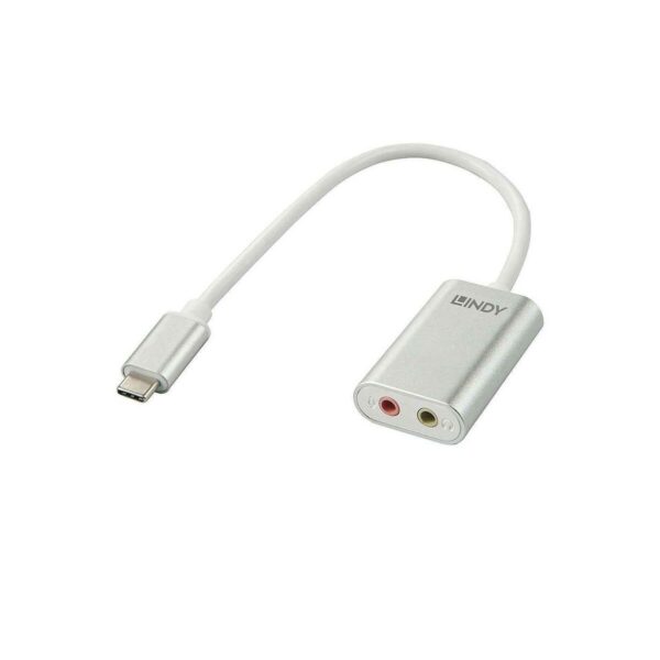 Adaptador USB-C a Jack 3.5 mm LINDY 42711 - Imagen 2