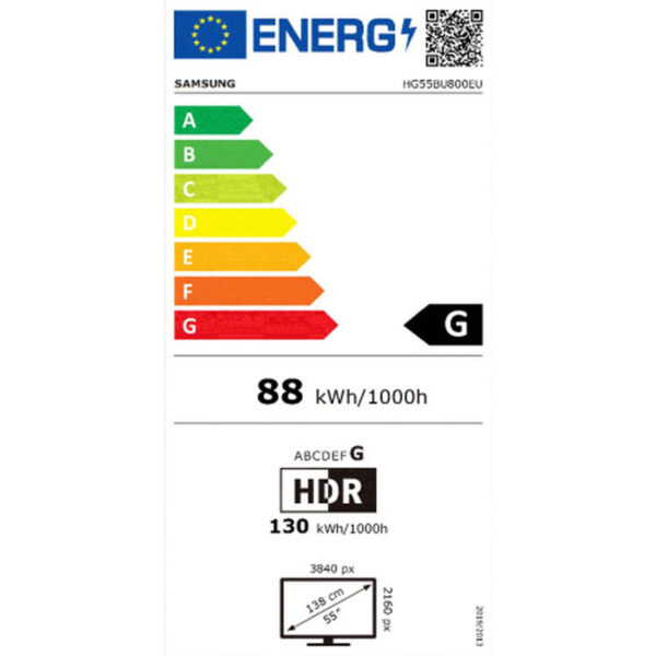 Televisión Samsung HG55BU800EUXEN 4K Ultra HD LED - Imagen 2