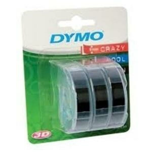 Cinta Laminada para Rotuladoras Dymo 84773 9 mm x 3 m Negro Blanco (5 Unidades) - Imagen 2