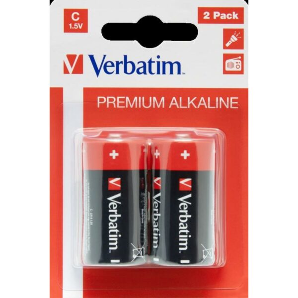 Pilas Alcalinas Verbatim LR14 1,5 V (10 Unidades) - Imagen 2