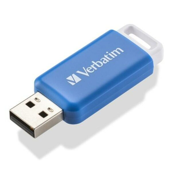 Memoria USB Verbatim V DataBar Azul Negro 64 GB - Imagen 2