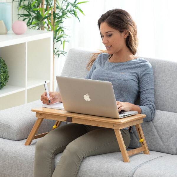 Mesa Plegable Auxiliar de Bambú Lapwood InnovaGoods - Imagen 3
