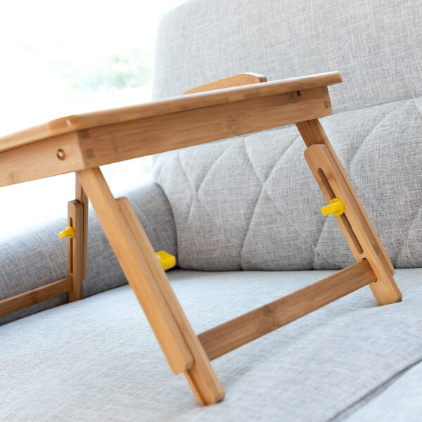 Mesa Plegable Auxiliar de Bambú Lapwood InnovaGoods - Imagen 8