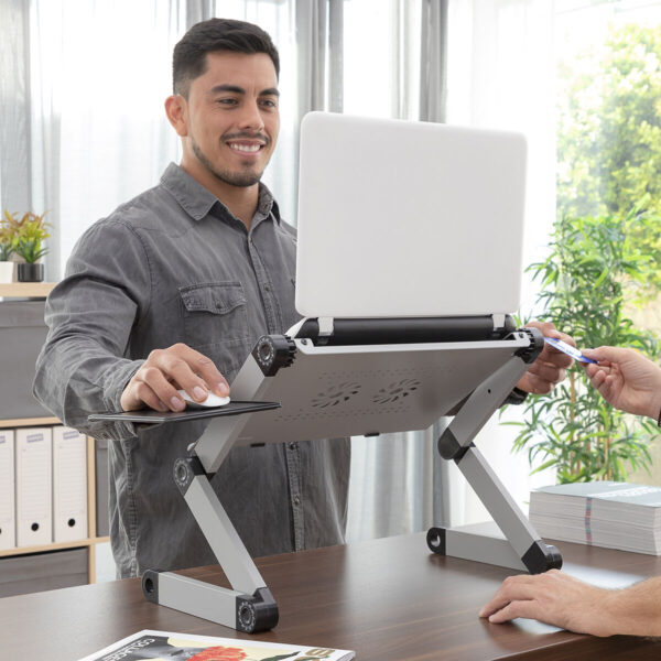 Mesa Ajustable Multiposición para Ordenador Portátil Omnible InnovaGoods - Imagen 3