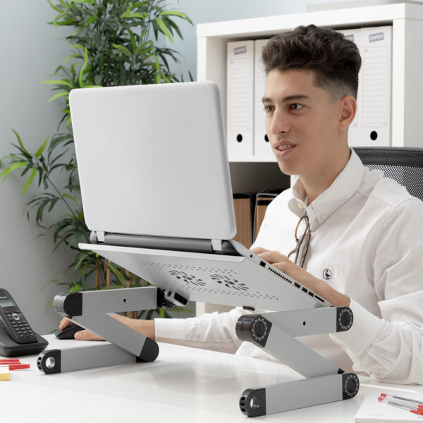 Mesa Ajustable Multiposición para Ordenador Portátil Omnible InnovaGoods - Imagen 4