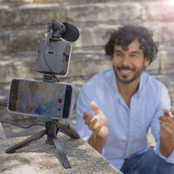 Kit Vlogging con Luz, Micrófono y Mando Plodni InnovaGoods 6 Piezas - Imagen 6